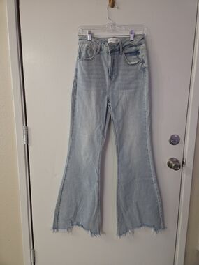 NWT Risen Jeans Light Wash Flare Denim